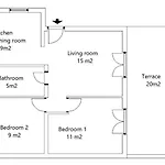 Apartment Blue Pula, New, Family Friendly, Comfortable, Free Parking And Wifi